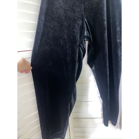 Gilligan O'Malley Black Velour Pajama Set Track Leisure Suit Tunic Pants XXXL - Picture 8 of 10